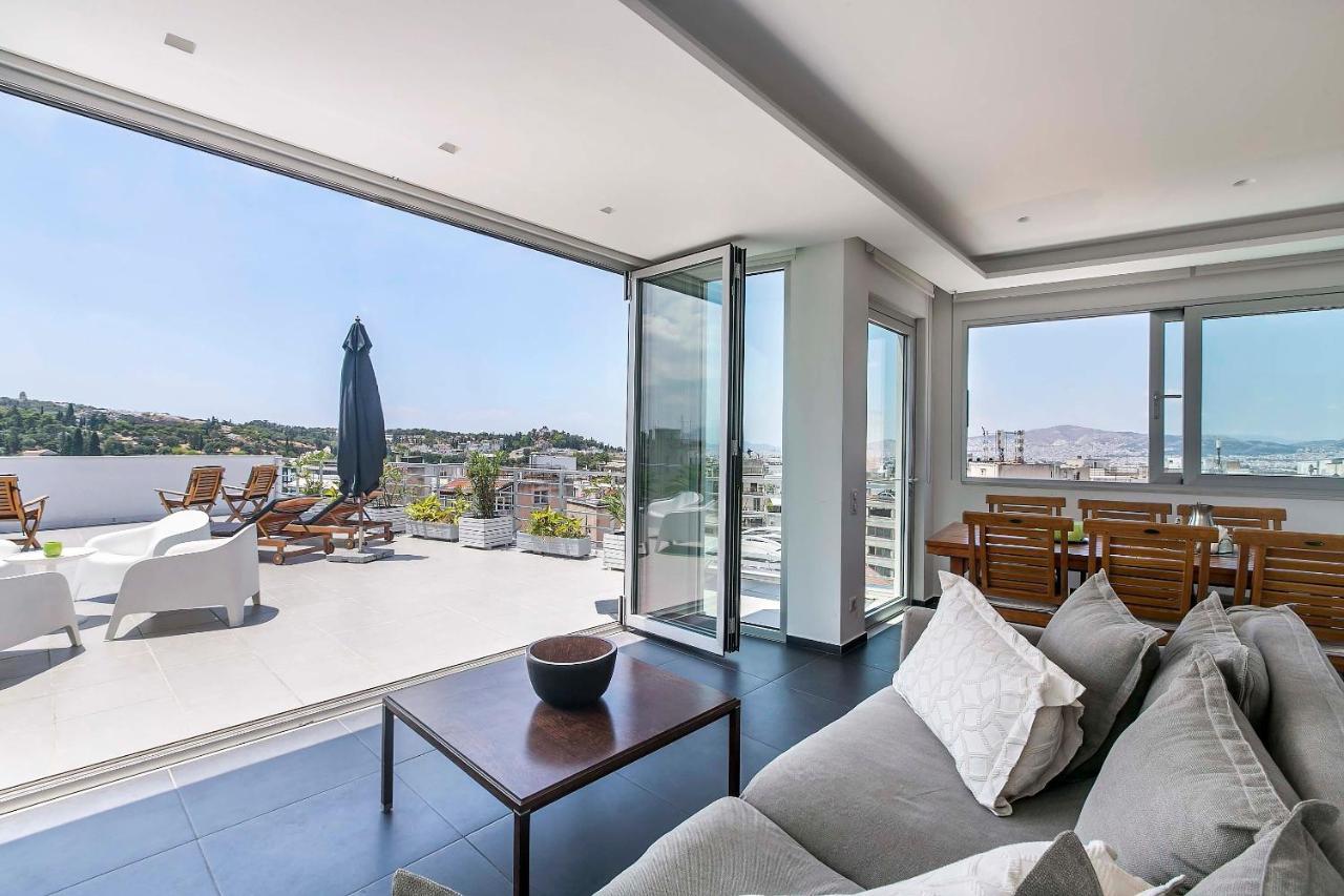 Acropolis Panorama View Penthouse With Private Terraces A Contemporary Parthenon Apartment Athens Exterior photo